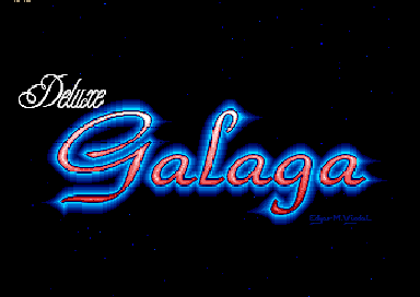Deluxe Galaga title screen